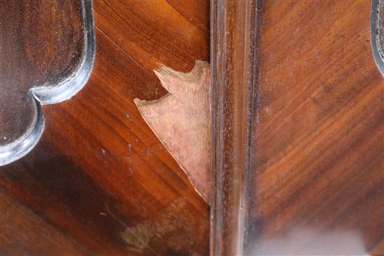 A 19th century mahogany secretaire bookcase W.106cm